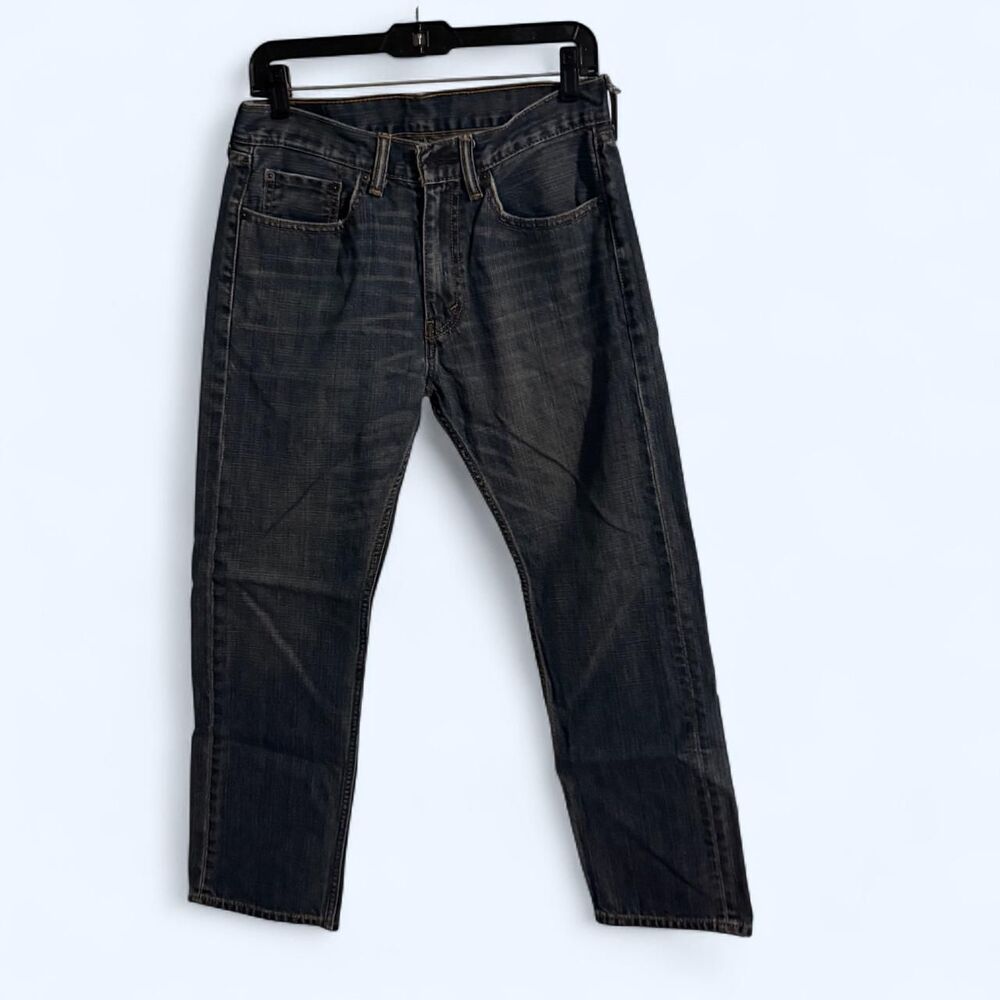 Levis 505 Jeans Mens W31 L30 Blue Straight Denim Pants
